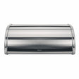 Brabantia Rollbrotkasten, 16 Liter matt steel mit schwarzen seiten