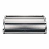 Brabantia Rollbrotkasten, 16 Liter matt steel mit schwarzen seiten