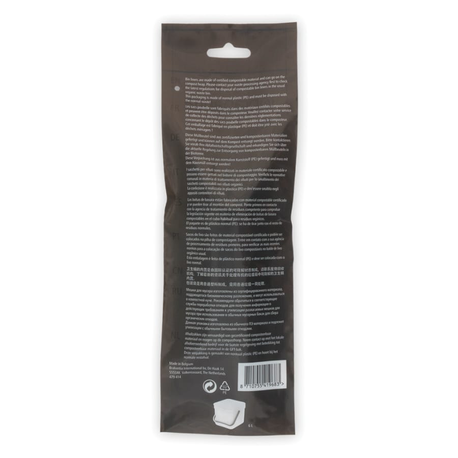 Brabantia (S) Müllbeutel, 6 Liter, kompostierbar