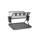 Brabantia SinkSide Abtropfgestell faltbar groß, für 17 Teller dark grey