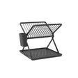 Brabantia SinkSide Abtropfgestell faltbar klein, für 13 Teller dark grey