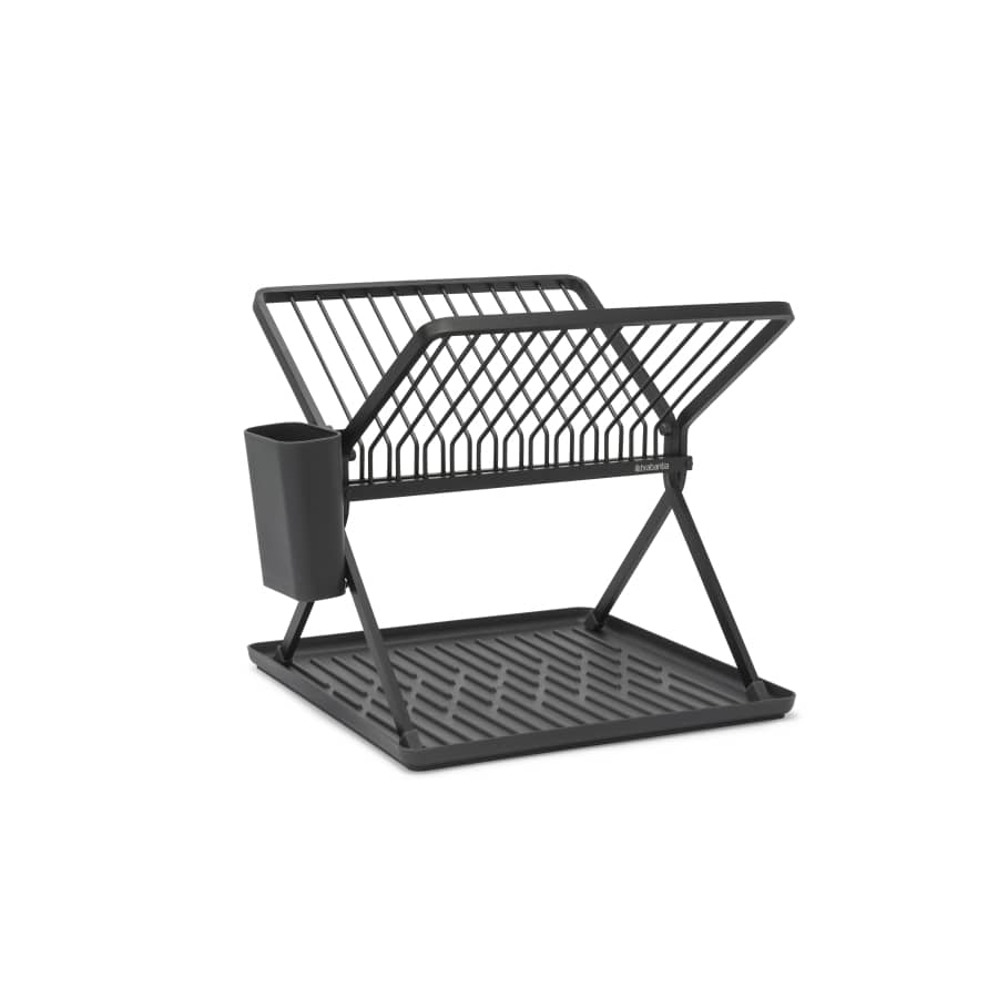 Brabantia SinkSide Abtropfgestell faltbar klein, für 13 Teller dark grey