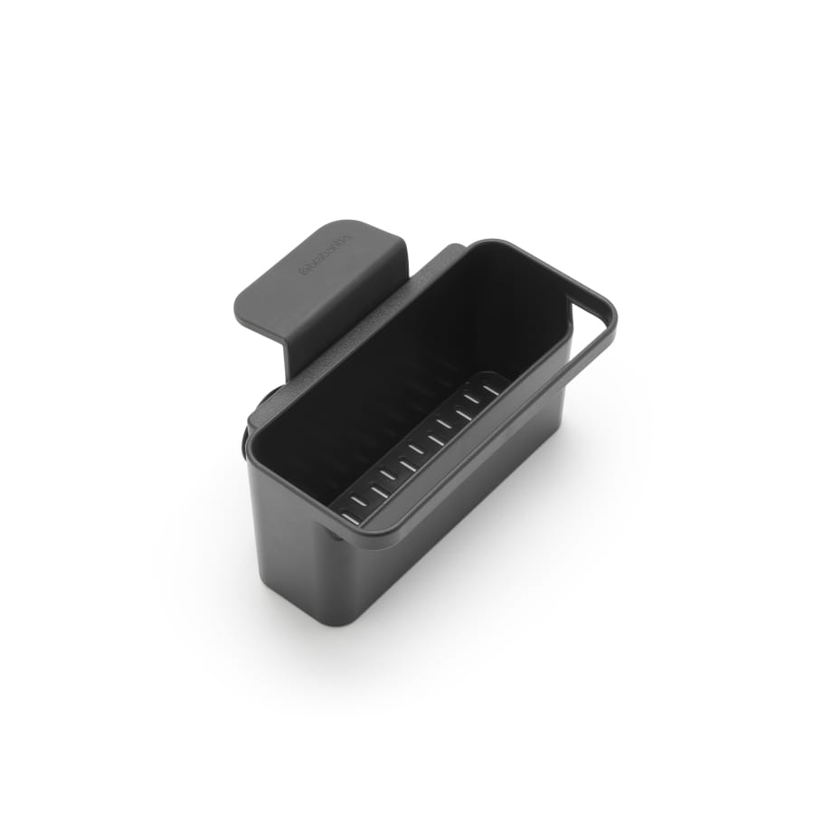 Brabantia SinkSide Spüleneinsatz mit Saugnäpfen, 10,6 x 17,1 x 12,7 cm dark grey