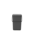 Brabantia Sort & Go Abfallbehälter, 25 Liter grey