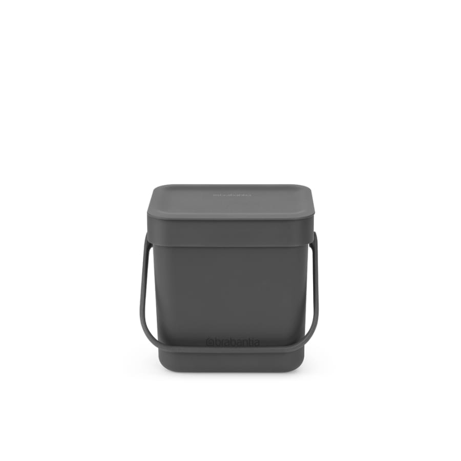 Brabantia Sort & Go Abfallbehälter, 3 Liter grey