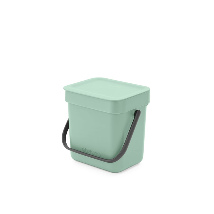 Brabantia Sort & Go Abfallbehälter, 3 Liter jade green