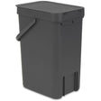 Brabantia Sort & Go Abfalleimer, 12 Liter grey