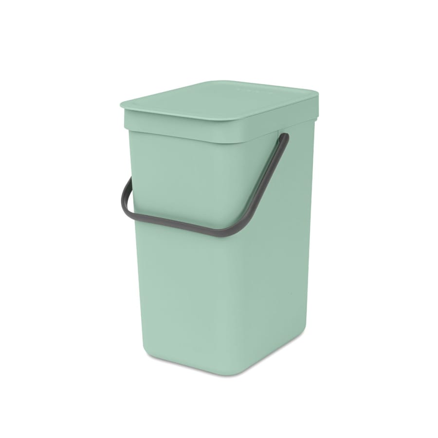 Brabantia Sort & Go Abfalleimer, 12 Liter jade green