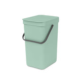 Brabantia Sort & Go Abfalleimer, 12 Liter jade green