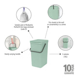 Brabantia Sort & Go Abfalleimer, 16 Liter