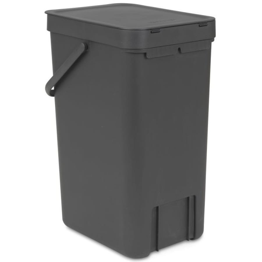 Brabantia Sort & Go Abfalleimer, 16 Liter grey
