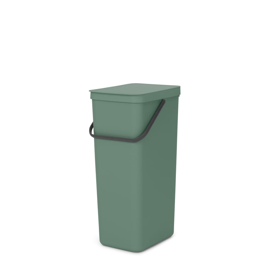 Brabantia Sort & Go Recycling-Behälter, 40 Liter fir green