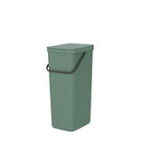 Brabantia Sort & Go Recycling-Behälter, 40 Liter fir green
