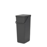 Brabantia Sort & Go Recycling-Behälter, 40 Liter grey