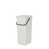 Brabantia Sort & Go Recycling-Behälter, 40 Liter light grey