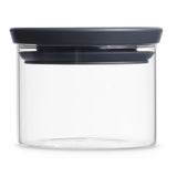 Brabantia stapelbarer Glasbehälter, transparent / grau 300 ml