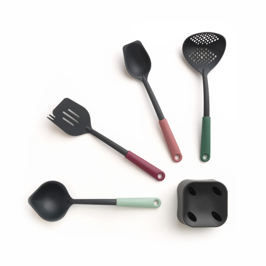 Brabantia TASTY+ Küchenutensilien-Set, Nylon, 5-teilig