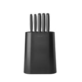Brabantia TASTY+ Messerblock mit 5 Messern, 6-teilig, Dark Grey