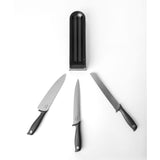 Brabantia TASTY+ Schubladenmesserblock mit 3 Messern, 4-teilig