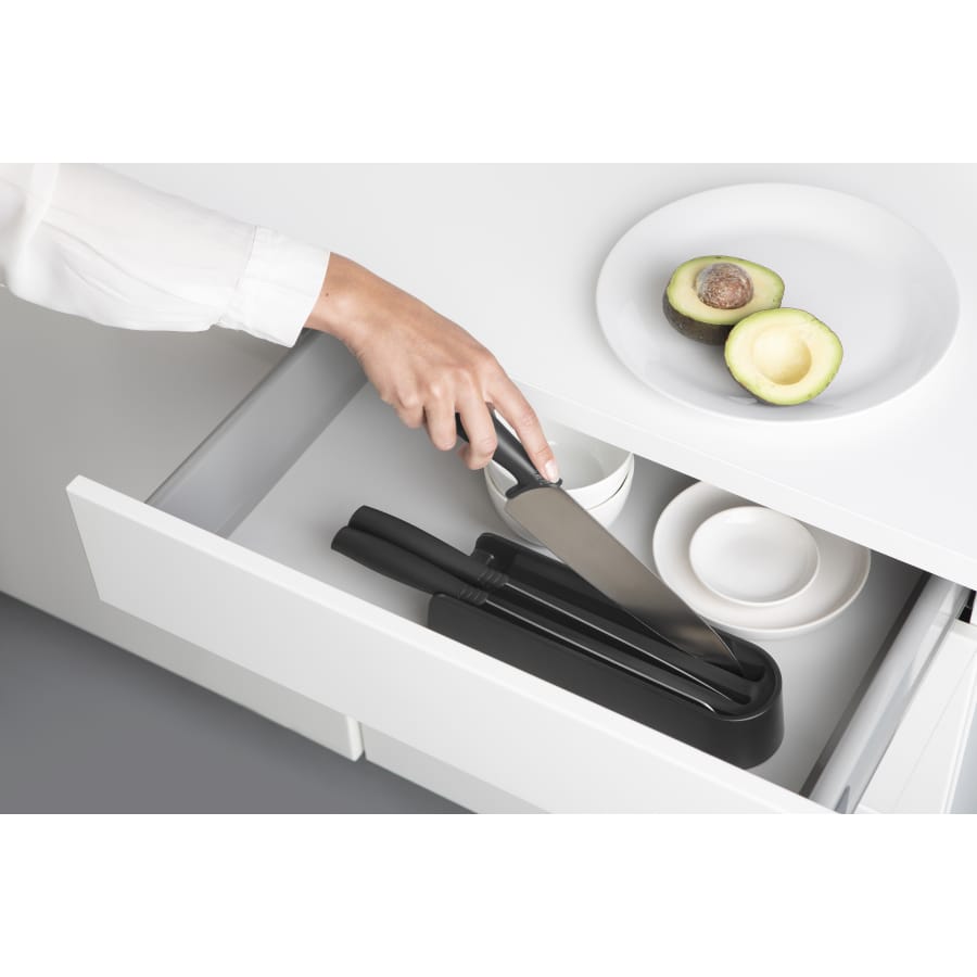 Brabantia TASTY+ Schubladenmesserblock mit 3 Messern, 4-teilig