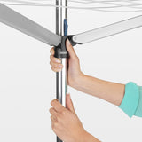 Brabantia Topspinner Wäschespinne, 40 Meter, mit Metall-Bodenanker