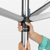 Brabantia Topspinner Wäschespinne, 50 Meter, mit Metall-Bodenanker und Schutzhülle