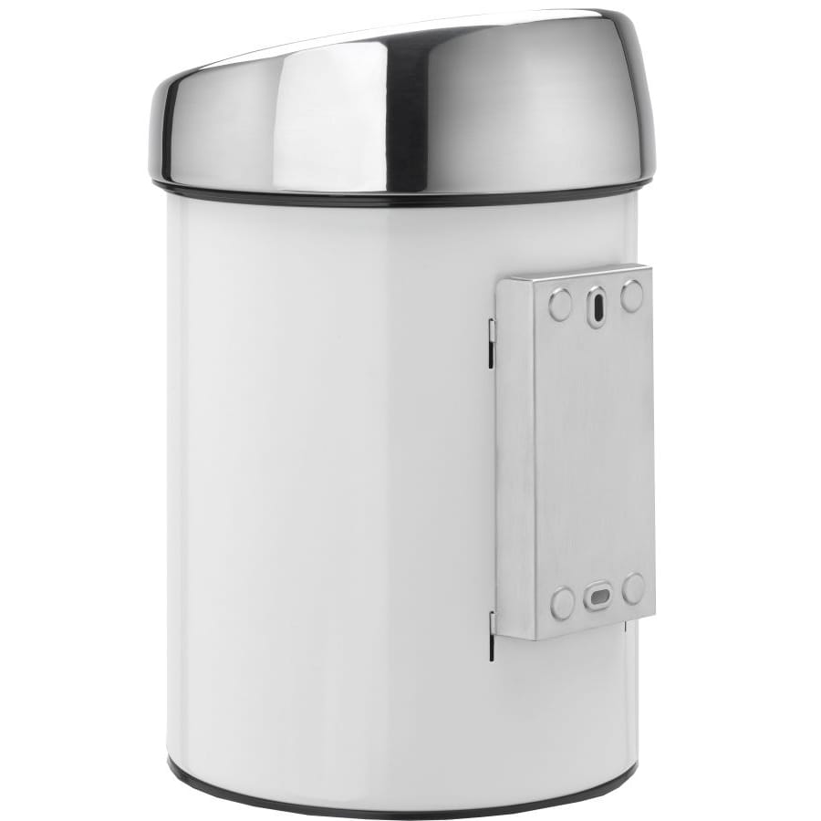 Brabantia Touch Bin Abfallbehälter, 3 Liter, zweifarbig mit Edelstahldeckel