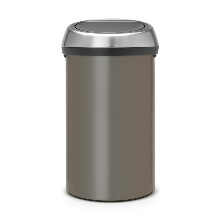 Brabantia Touch Bin Abfalleimer, 60 Liter platinum fingerprint proof
