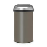 Brabantia Touch Bin Abfalleimer, 60 Liter platinum fingerprint proof