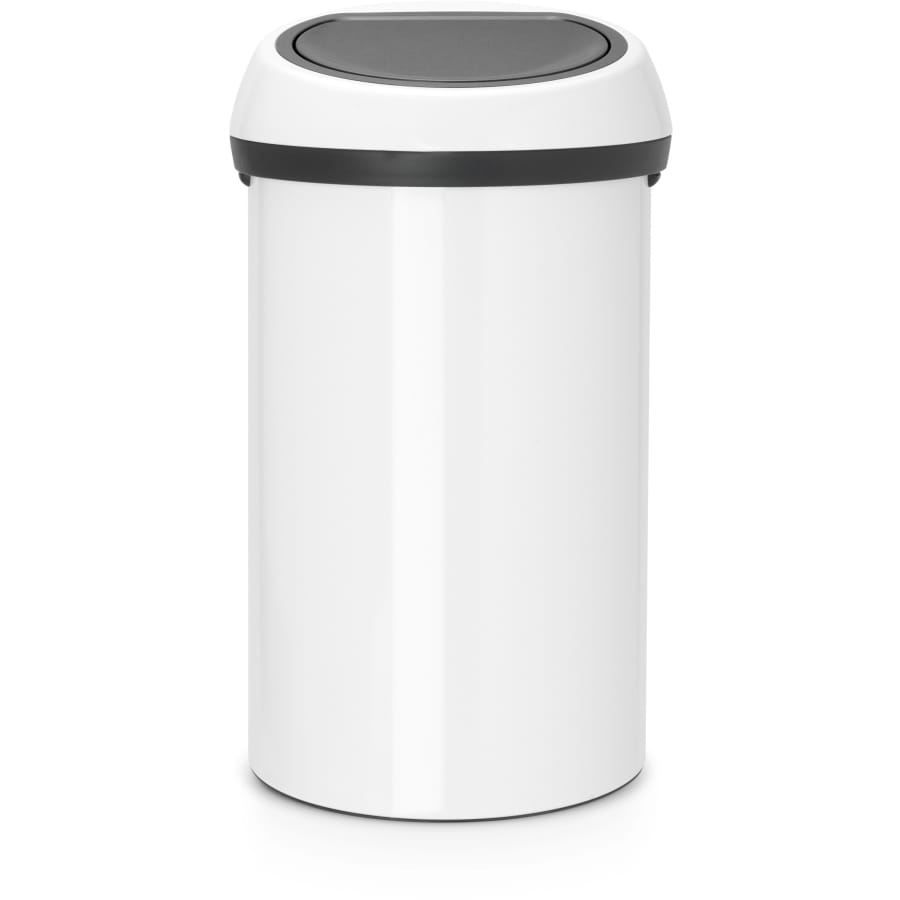 Brabantia Touch Bin Abfalleimer, 60 Liter weiß