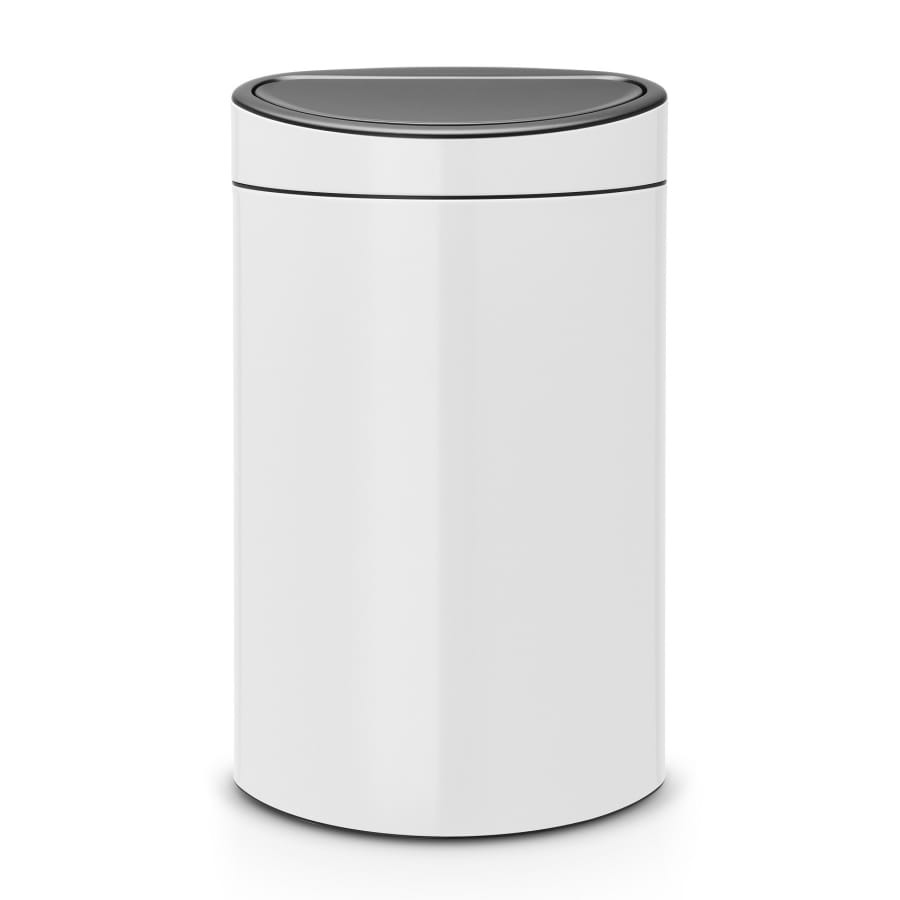 Brabantia Touch Bin New Abfalleimer, 40 Liter weiß