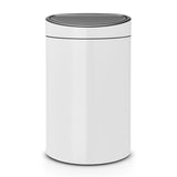 Brabantia Touch Bin New Abfalleimer, 40 Liter weiß