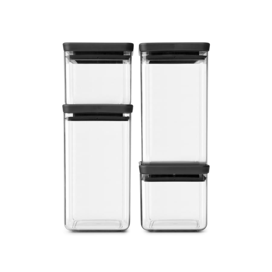 Brabantia Vorratsdosenset mit Deckel, 4-teilig