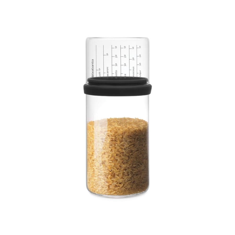 Brabantia Vorratsglas, mit Messbecher, 1 Liter