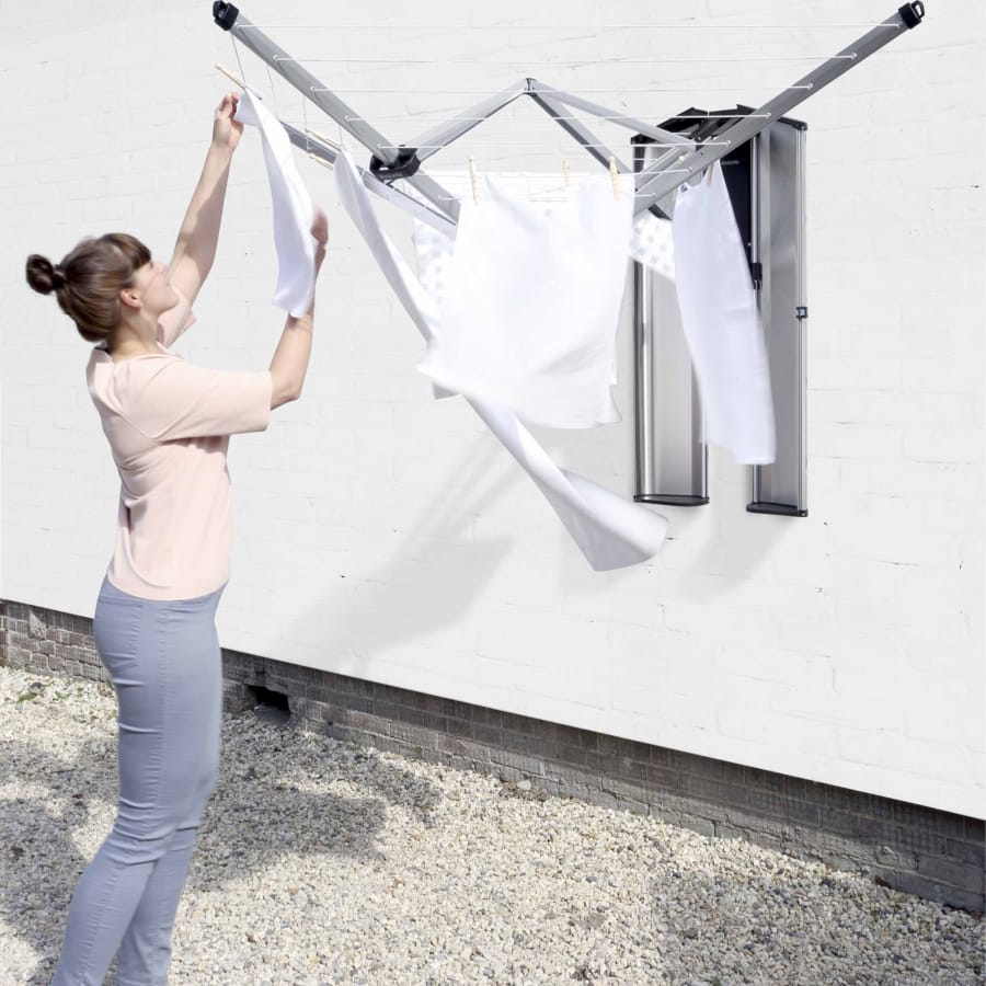 Brabantia WallFix Aufbewahrungsschutzbox für Wand-Wäschetrockner, 24 Meter