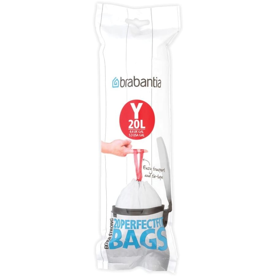Brabantia (Y) Müllbeutel, 20 Liter 1 Rolle (20 Beutel)