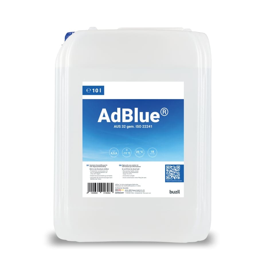Buzil AdBlue® Betriebsstoff, Harnstofflösung, gem. ISO 22241 10 Liter - Stapelkanister mit Ausgießer
