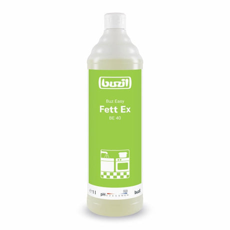 Buzil Buz® Easy Fett Ex BE 40 – kraftvoller Fettlöser für die Gastronomie 1 Liter Flasche