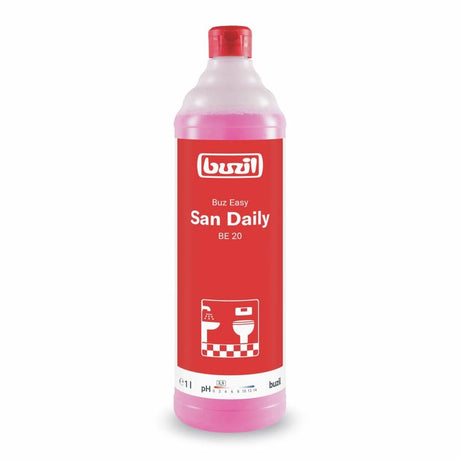 Buzil Buz Easy San Daily BE 20 – Sanitärreiniger mit Zitronensäure 1 Liter Flasche