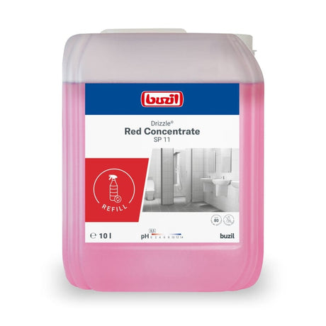 Buzil Drizzle® Red Concentrate SP 11 Sanitärreiniger, Konzentrat – 10 Liter - Kanister