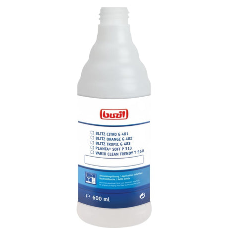 Buzil Leerflasche H 309 Anwenderlösungen Oberfläche