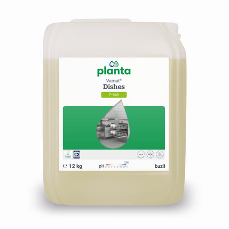 Buzil Planta Vamat Dishes P948 Geschirrspülreiniger alkalisch gewerblicher 12 kg