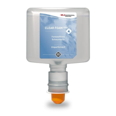 CLEAR FOAM PURE Schaumseife, hypoallergen 1,2 Liter Kartusche (Karton, 3 Stück)