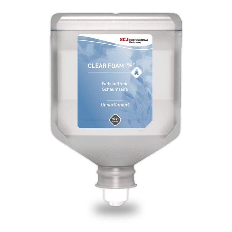 CLEAR FOAM PURE Schaumseife, hypoallergen 2 Liter Kartusche (Karton, 4 Stück)