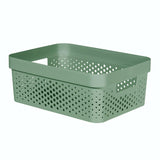 Curver INFINITY RECYCLING Box mit Lochmuster 11 Liter, kiefergrün, Karton à 6