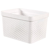 Curver INFINITY RECYCLING Box mit Lochmuster 17 Liter, weiß, Karton à 5