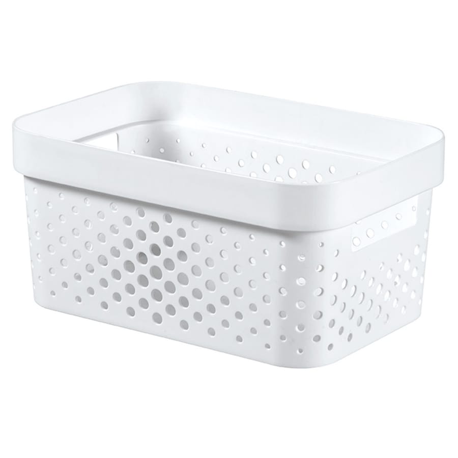 Curver INFINITY RECYCLING Box mit Lochmuster 4,5 Liter, weiß