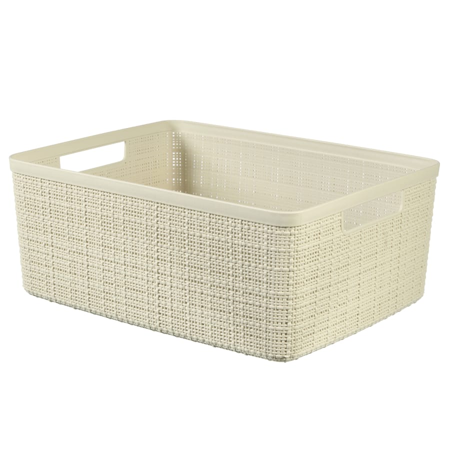 Curver JUTE RECYCLING Aufbewahrungskorb 12 Liter, off white