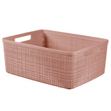 Curver JUTE RECYCLING Aufbewahrungskorb 12 Liter, rosa