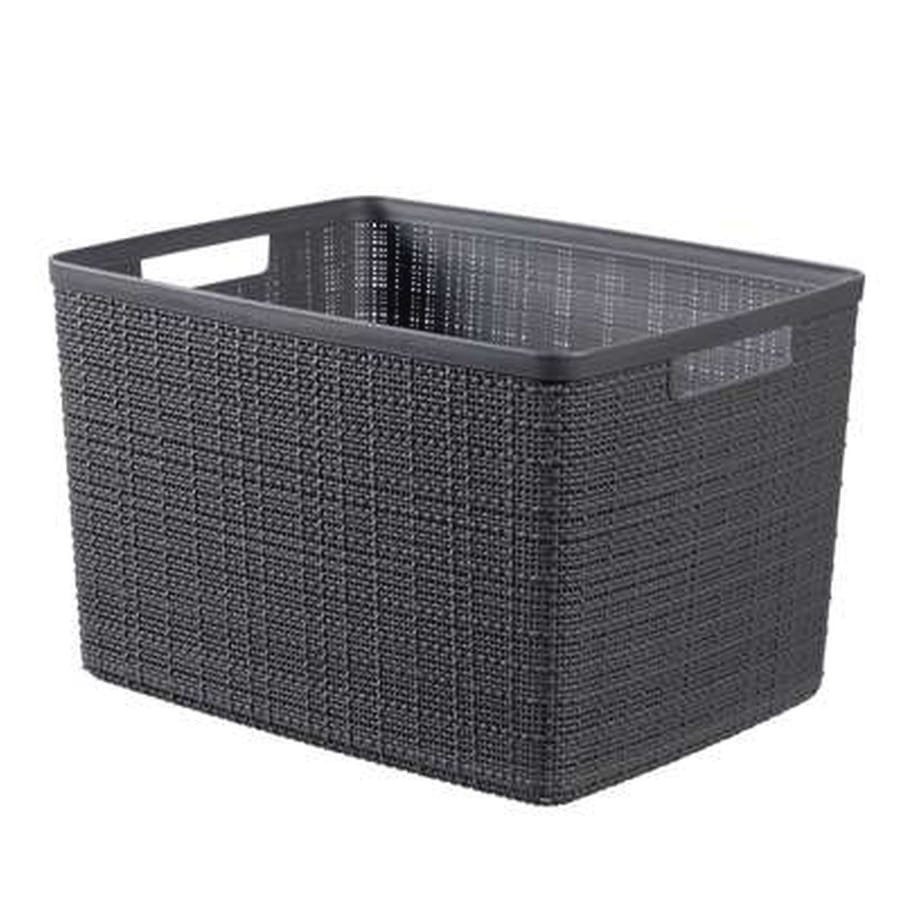 Curver JUTE RECYCLING Aufbewahrungskorb 20 Liter, deep shadow